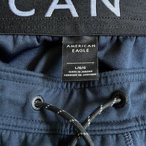 Blue American Eagle Track Pants